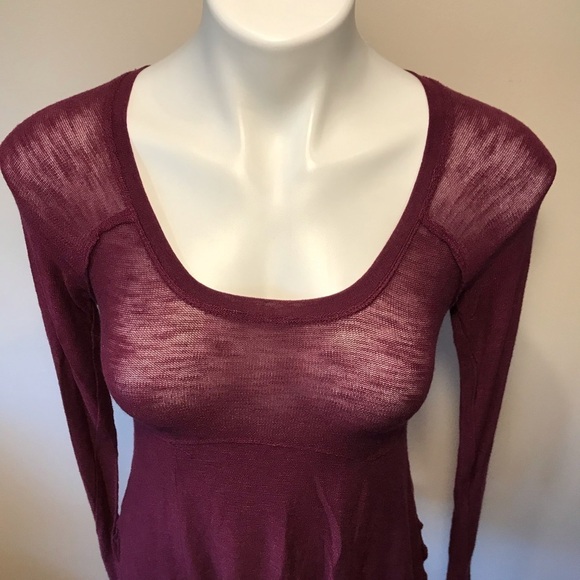 Free People Burnout Knit Thermal Top XS - Picture 5 of 7